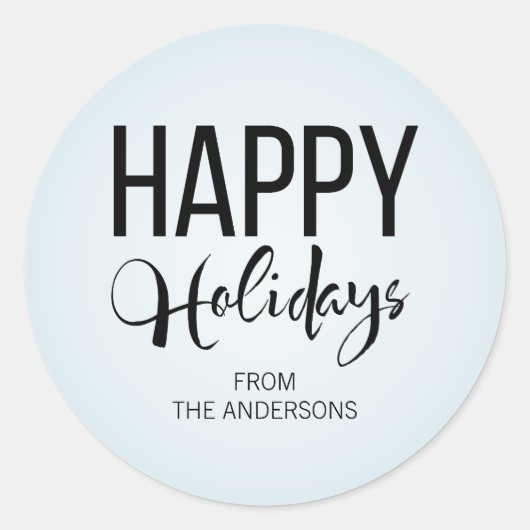 Winter Prettige feestdagen Sticker (Voorkant)