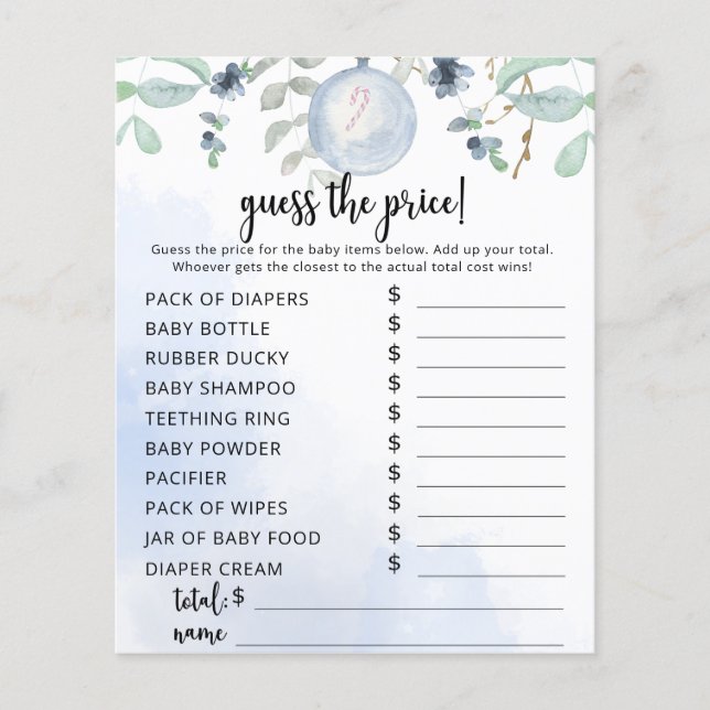 Winter Price Raad Game (Voorkant)