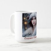 Winter Princess Custom Holiday Koffiemok (Voorkant links)