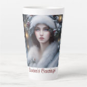 Winter Princess Custom Holiday  Latte Mok (Voorkant)