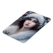 Winter Princess Holiday Magneet (Linkerzijde)