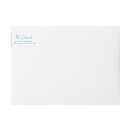 Winter Princess Party Return Address Labels (Voorkant)