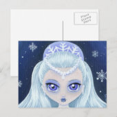Winter Princess Portrait Briefkaart (Voorkant / Achterkant)