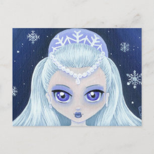 Winter Princess Portrait Briefkaart