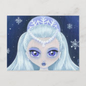 Winter Princess Portrait Briefkaart (Voorkant)
