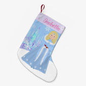 Winter prinses met blade-haar kleine kerstsok (Voorkant (Hangend))