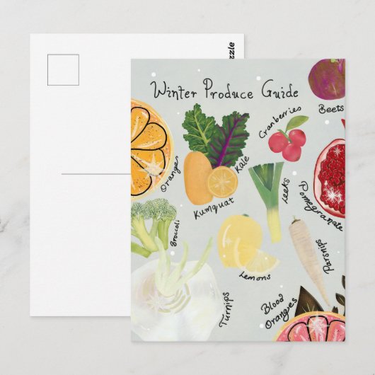 Winter Produce  Briefkaart (Voorkant / Achterkant)