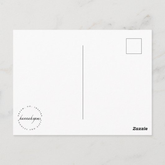 Winter Produce  Briefkaart (Achterkant)