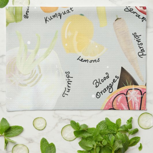 Winter Produce Guide Theedoek (Gevouwen)