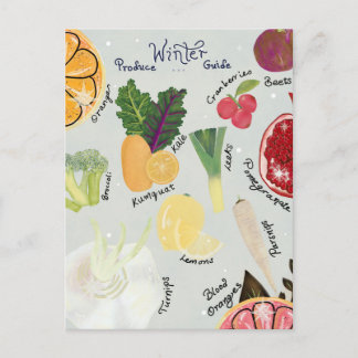 Winter Productengids Postkaart