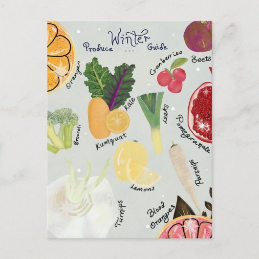 Winter Productengids Postkaart (Voorkant)