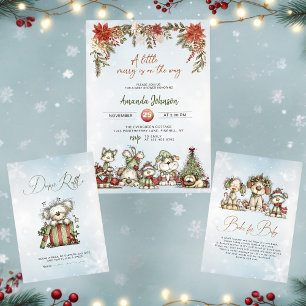 Winter Puppies Boeken voor Baby Kerst Boek Verzoek Informatiekaartje