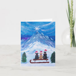 Winter Puppy Pals Kaart