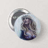 Winter Queen-knop Ronde Button 5,7 Cm (Voorkant /achterkant)