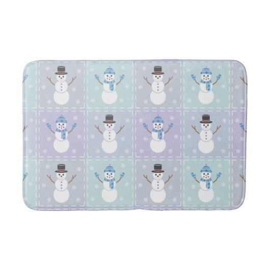 Winter Quilt Bath Mat (Voorkant)
