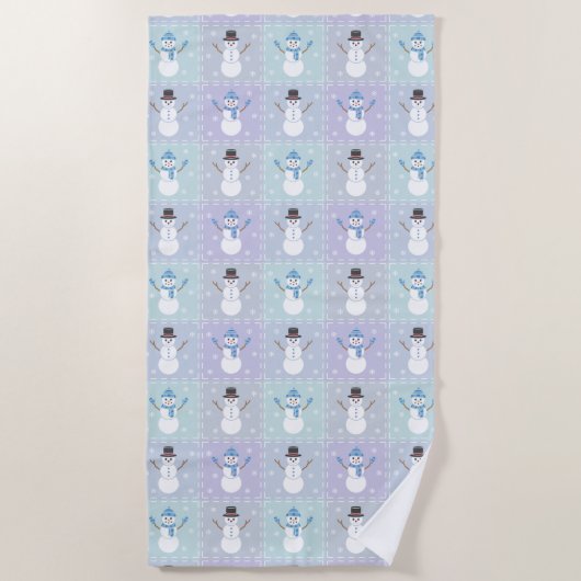 Winter Quilt Beach Towel Strandlaken (Voorkant)