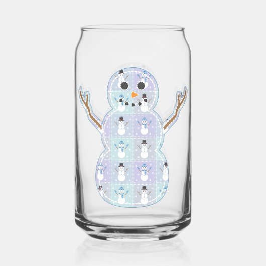 Winter Quilt Blikvorm Glas (Voorkant)