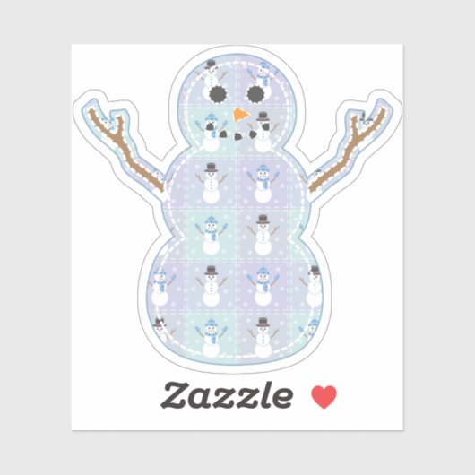 Winter Quilt Contour Sticker (Vel)