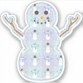 Winter Quilt Contour Sticker (Voorkant)