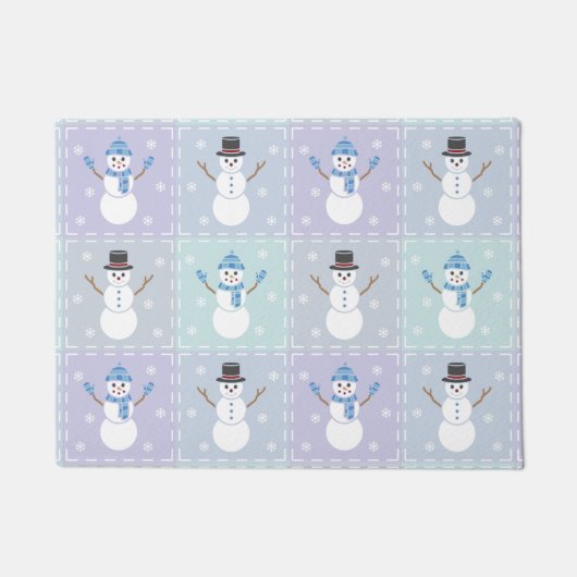 Winter Quilt Doormat Deurmat (Voorkant)