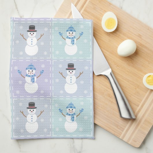 Winter Quilt Kitchen Towel Theedoek (Quarter Fold)