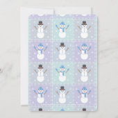 Winter Quilt Party Invitation Kaart (Achterkant)