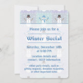 Winter Quilt Party Invitation Kaart (Voorkant)