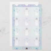 Winter Quilt Stationery Briefpapier (Voorkant / Achterkant)