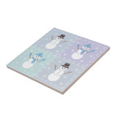 Winter Quilt Tile Tegeltje (Zijkant)