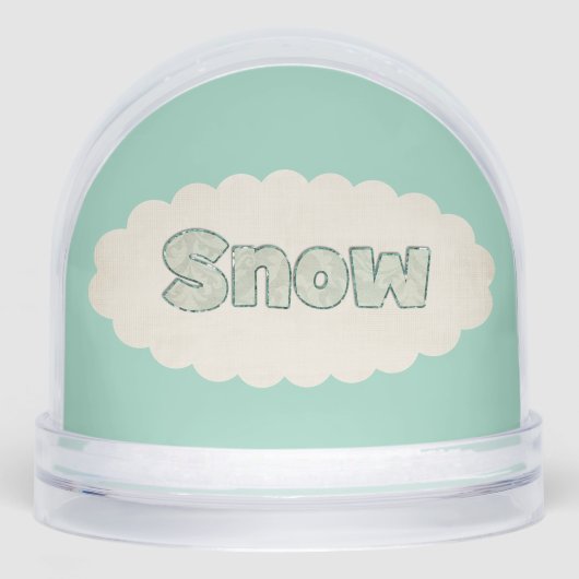 Winter quote schattige sneeuwvlok  look sneeuwbol (Voorkant)