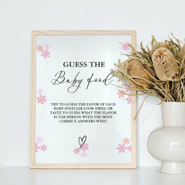 Winter Raad het Baby Food Baby shower spel Poster