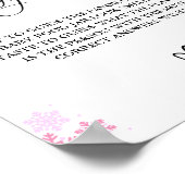 Winter Raad het Baby Food Baby shower spel Poster (Hoek)