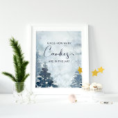 Winter Raad hoeveel Snoepjes Poster