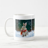 Winter Rabbit Coffee Mok (Links)