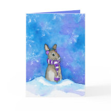 Winter Rabbit Snowflakes beroemd gemaakt door Bihr