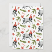 Winter Raccoons | Uitnodiging Woodland Party (Achterkant)