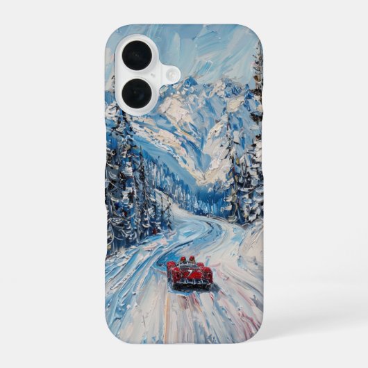 Winter Racer iPhone 16 Hoesje (Achterkant)