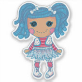 Winter Ragdoll Sticker (Voorkant)