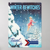 Winter Railroad Travel Poster (Voorkant)