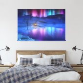 Winter Rainbow Canvas afdrukken (Insitu (Slaapkamer))