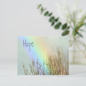 Winter Rainbow Hope Briefkaart (Staand voorkant)