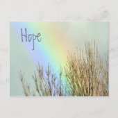 Winter Rainbow Hope Briefkaart (Voorkant)
