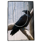 Winter Raven Forest Medium Cadeauzakje (Voorkant)