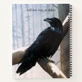 Winter Raven Forest Notitieboek (Achterkant)
