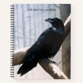 Winter Raven Forest Notitieboek (Voorkant)