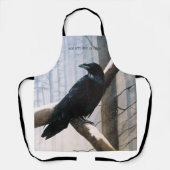 Winter Raven Forest Schort (Voorkant)
