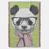 Winter Ready Panda Beer Deken (Voorkant Verticaal)