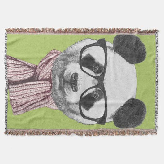 Winter Ready Panda Beer Deken (Voorkant)