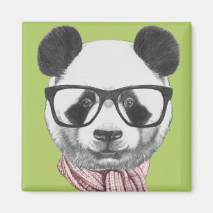 Winter Ready Panda Beer Magneet
