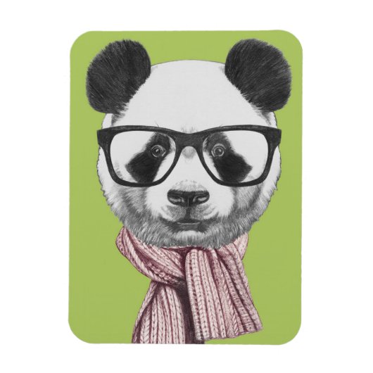 Winter Ready Panda Beer Magneet (Verticaal)